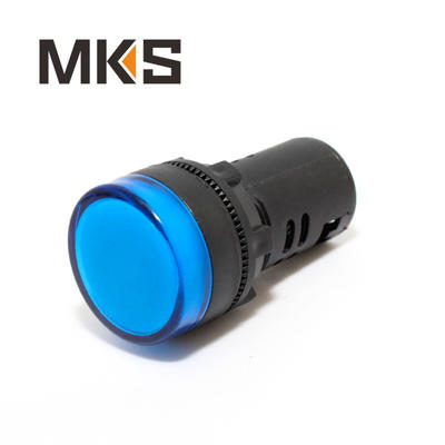 Yueqing factory sales 22mm led indicator light blue color