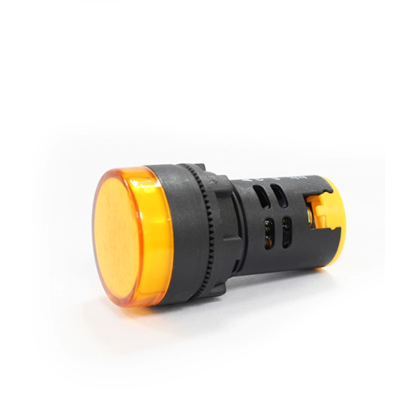 Hot sale 22mm plastic 240v indicator light amber color led