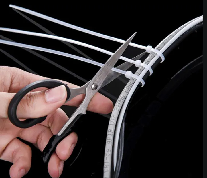Self-locking nylon cable tie