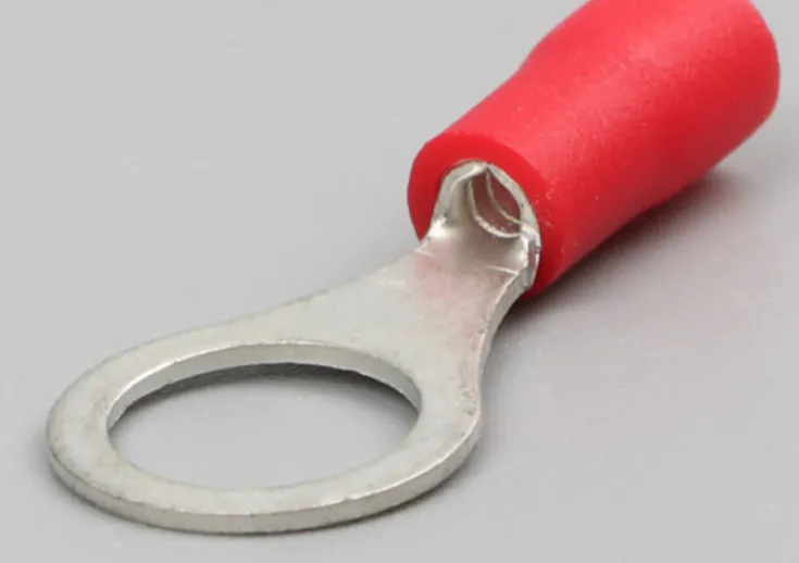 100pcs/Pack RV1.25-6 Vinyl-Insulated Ring Type Terminal Lug