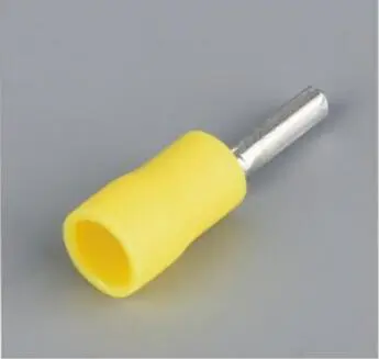 100pcs/Pack PTV vinyl-insulated EASY ENTRY pin Terminal red blue yellow