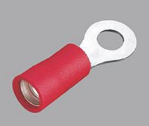 Double crimp ring terminal with copper sleeve