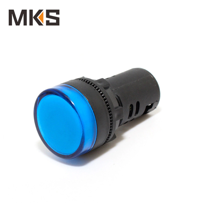 LED indicator lamp 22mm diameter blue color AD16-22DS